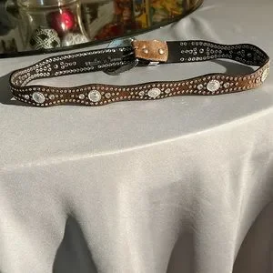 Nocona genuine calfskin and crystal belt! Nocona | Accessories | Nocona Genuine Calfskin And Crystal  main image 2